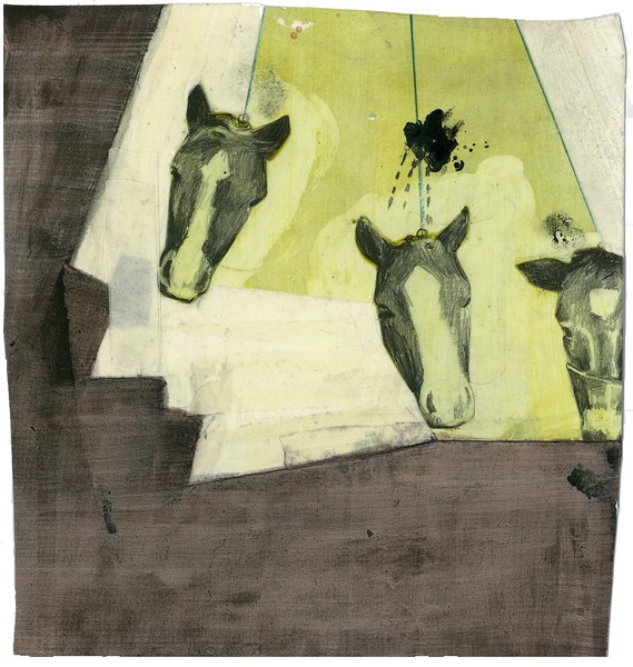 three horse heads