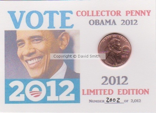 2012 OBAMA PENNY
