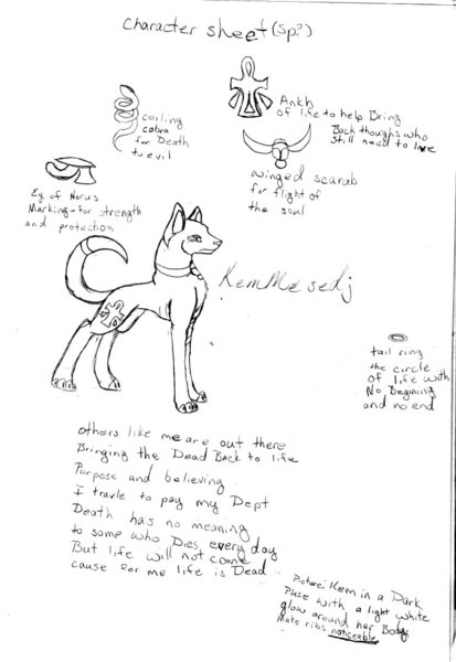 KemMesedj Character sheet
