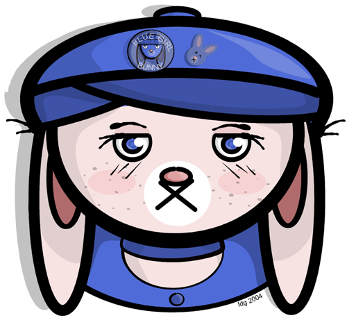 Blue Girl Bunny