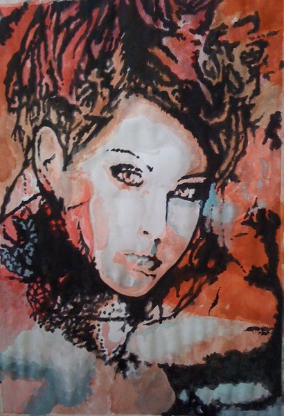 Woman in red