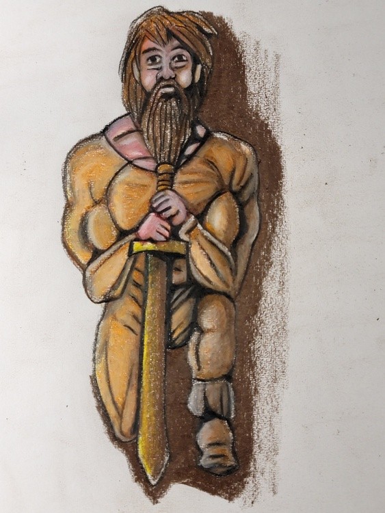 Viking in mourning
