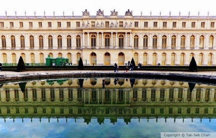 A Pond in the Versailles Gardens, Paris, France, 11-02-2017