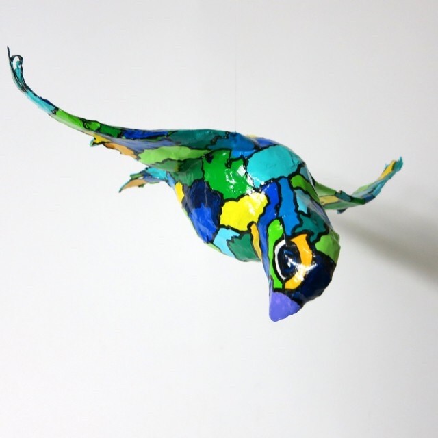 Paper art: bird