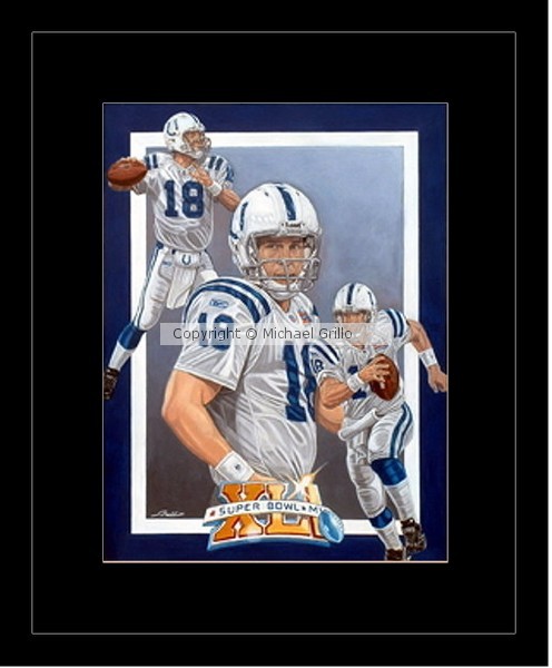 1 Peyton Manning QB MVP Super Bowl XLI