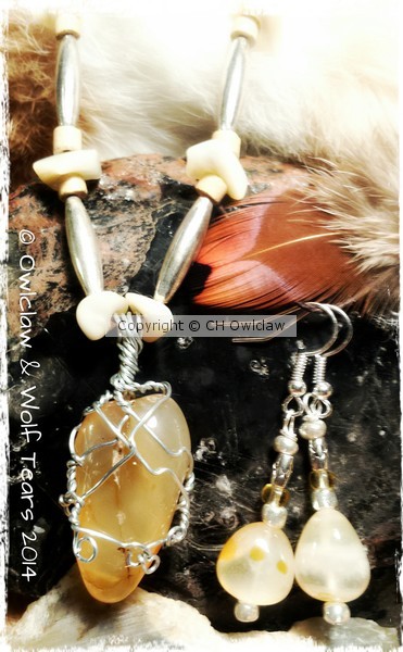 Hand Crafted Native American Earrings & Necklace S