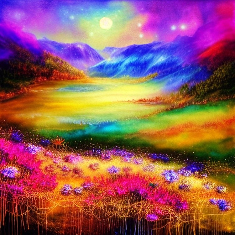 Magical floral valley