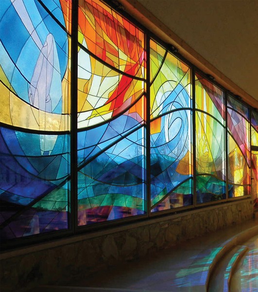 Decorative blown glass for restoration 