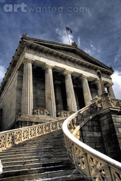 Athens library HDR