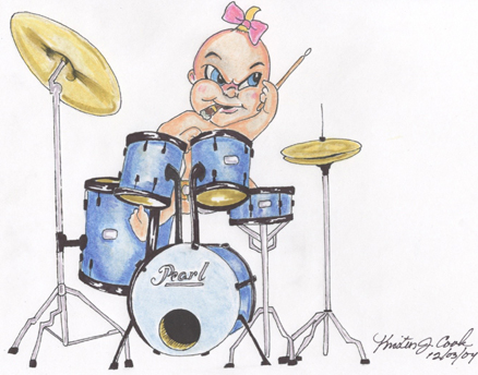 Baby Herman on Drums