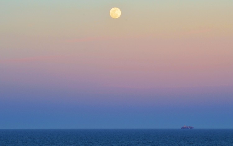 Moon Over Virginia Beach