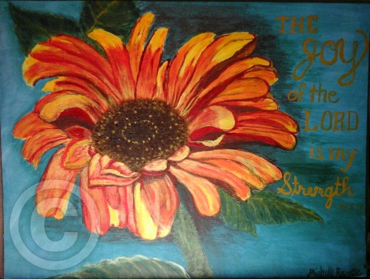 Orange sunflower