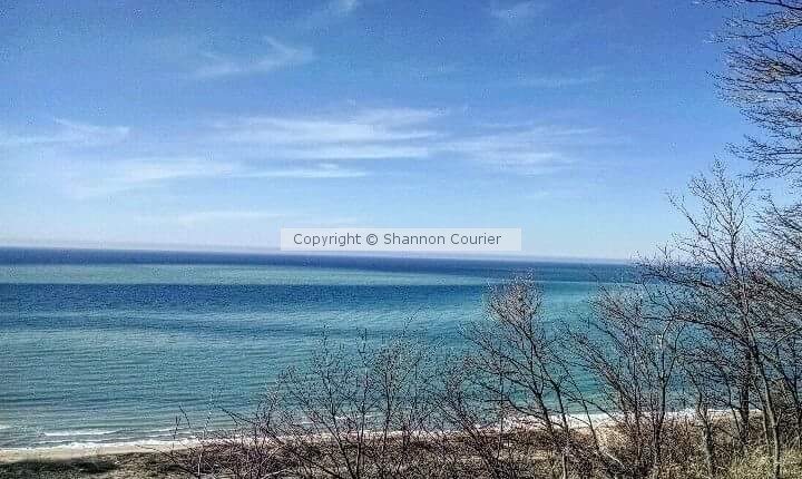Turquoise waters of Lake Michigan, Ludington, MI