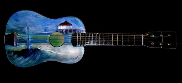 another guitar painted like this one