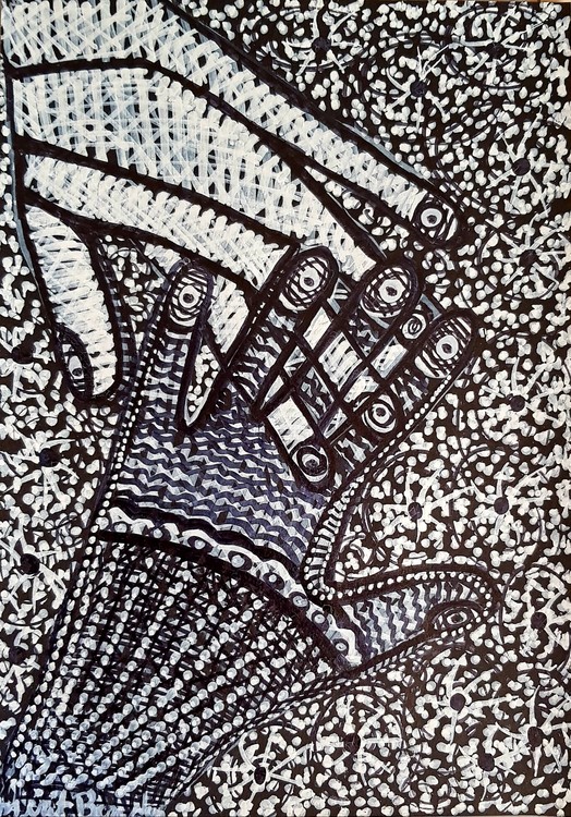 painting on paper mirit ben nun israel art modern painter
