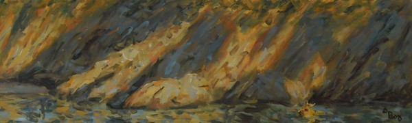 The cave and the  canoer