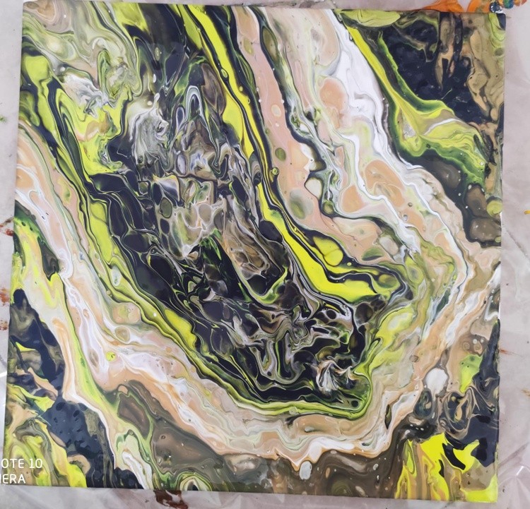 abstract acrylic on canvas