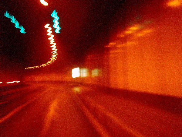 through tunnel