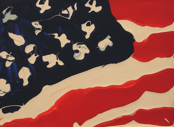 Flag 2 Finger Painting