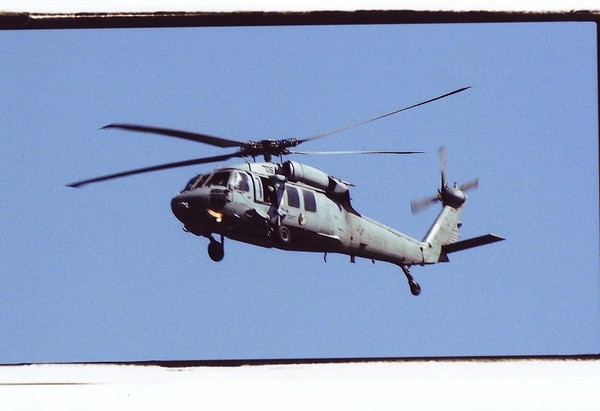 CHOPPER IN FLIGHT