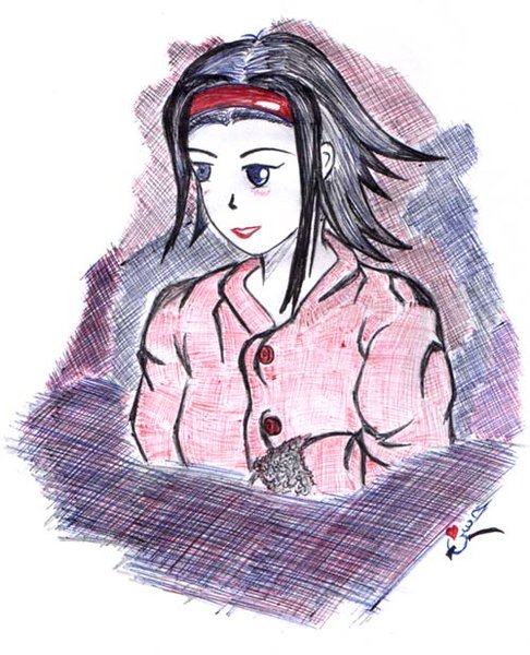 Manga Ball Pen Girl