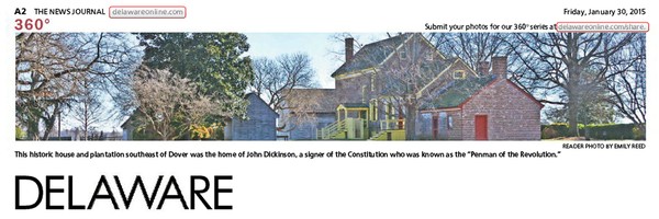 216th News Journal Panorama-John Dickenson House