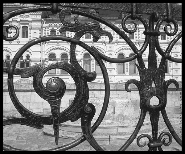 Wrought iron fence