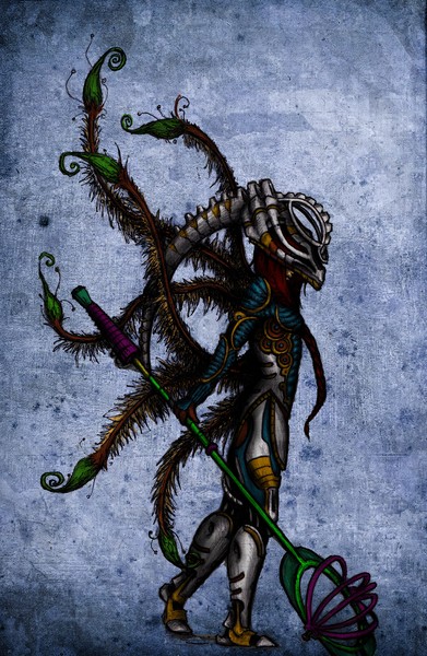 metalic plant girl