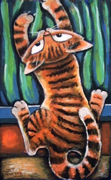 Hippy Cats on the TV - left panel