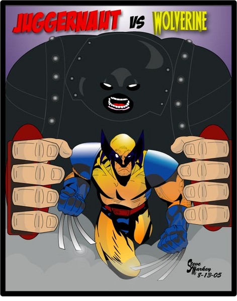 Juggernaut vs Wolverine