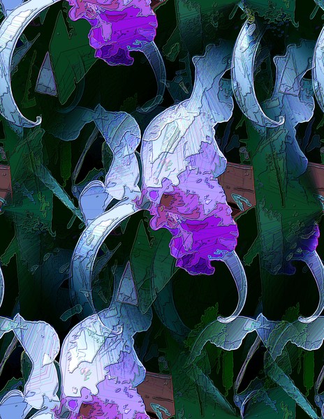 Floral Curls (Two)