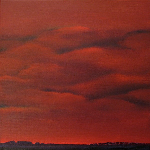 Sunset in the polder