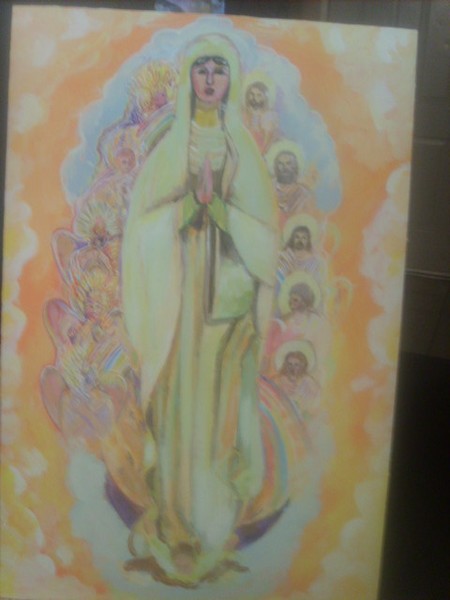 Madonna Enthroned with Angels and Saints