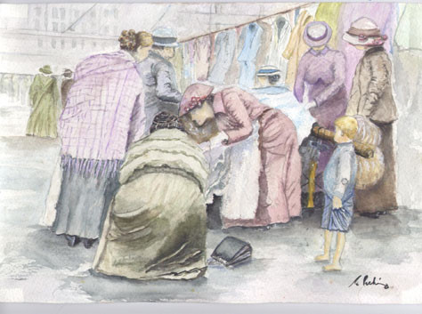 Glasgow Market Scene