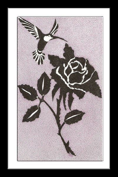 a rosa e o beija-flor