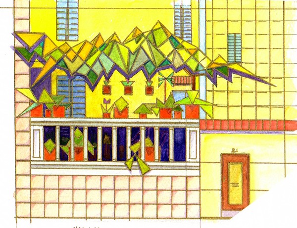 Semi cubist Majorcan house