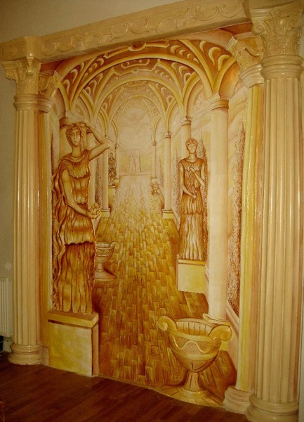 Bas-relief.Arch.