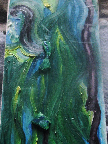 ...on wood-
