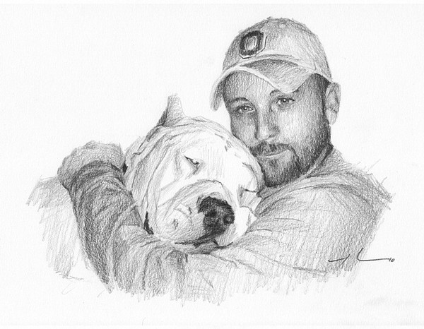 wp-lg man and dog drawing