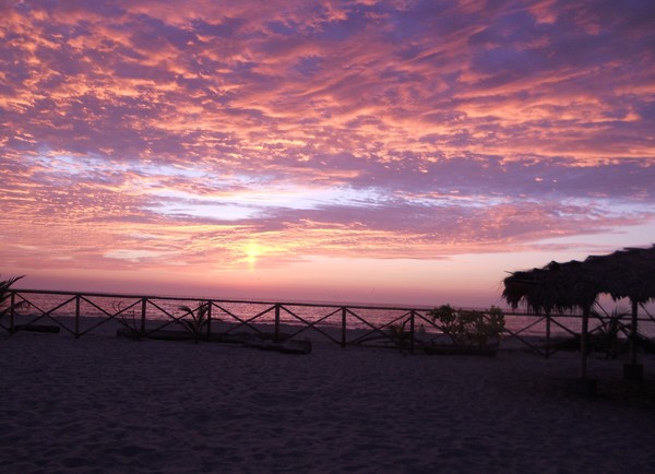 Sunset on Jambeli beach