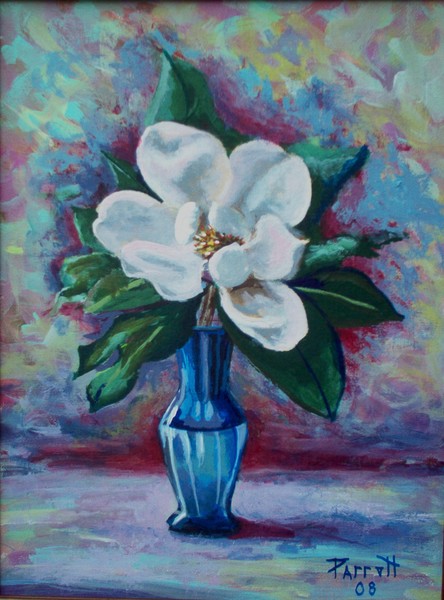 Vase and flower