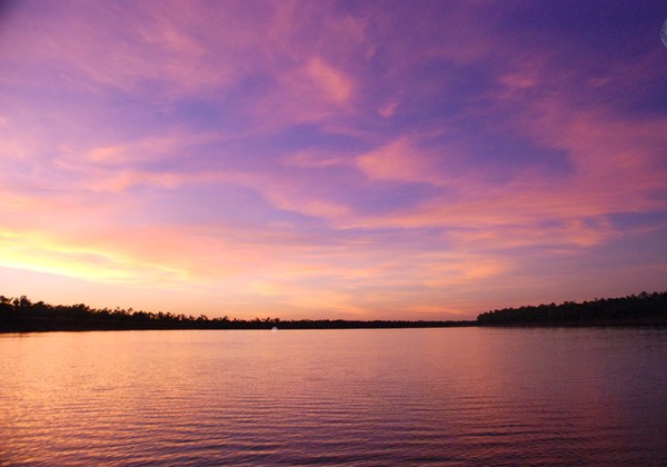 Sunset over Vic River, NT