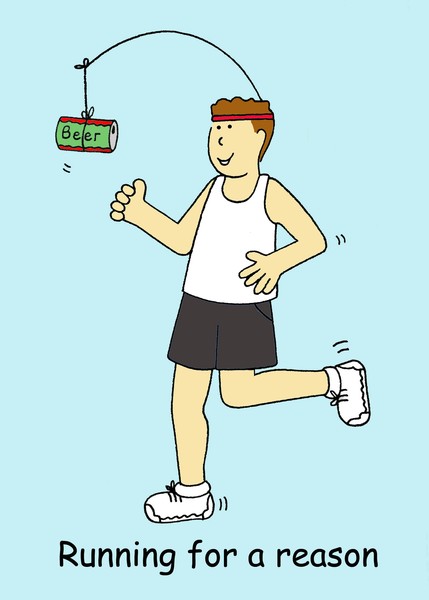Running for beer.