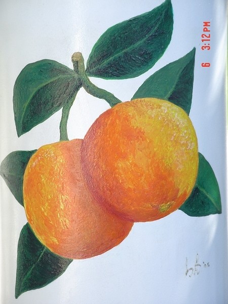 Oranges on a Smudge Pot