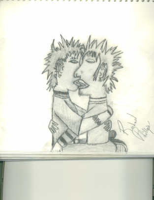 Kissing scene