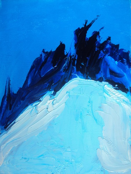 Original Abstract Art on Canvas Panel 9