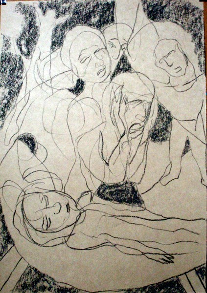 a sketch for 'death of a friend 2'