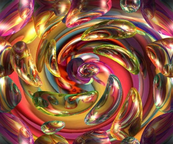 altered flow of light and color