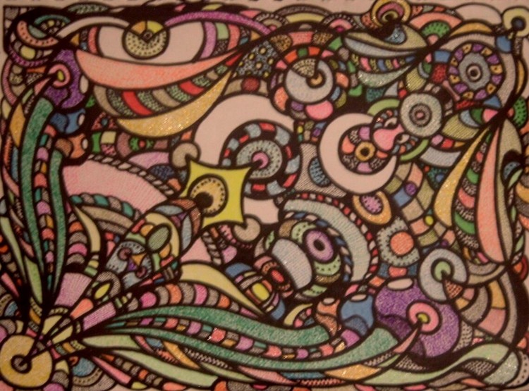 mixed media growth in the abstract mind