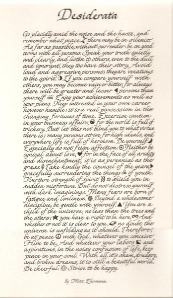 Desiderata